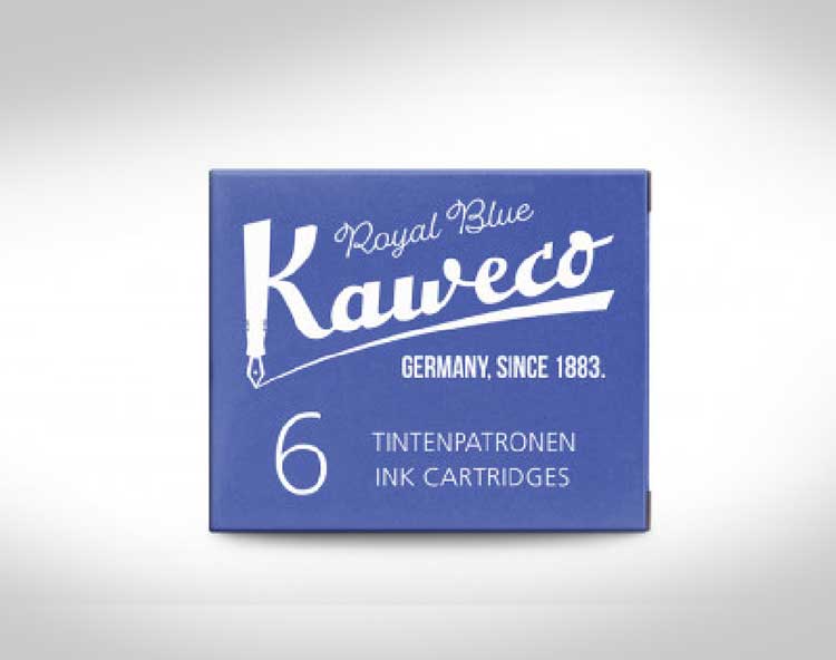 Kaweco Fountain Pen tradtional gift The Northern Line Spare Ink (Pk6) Blue 