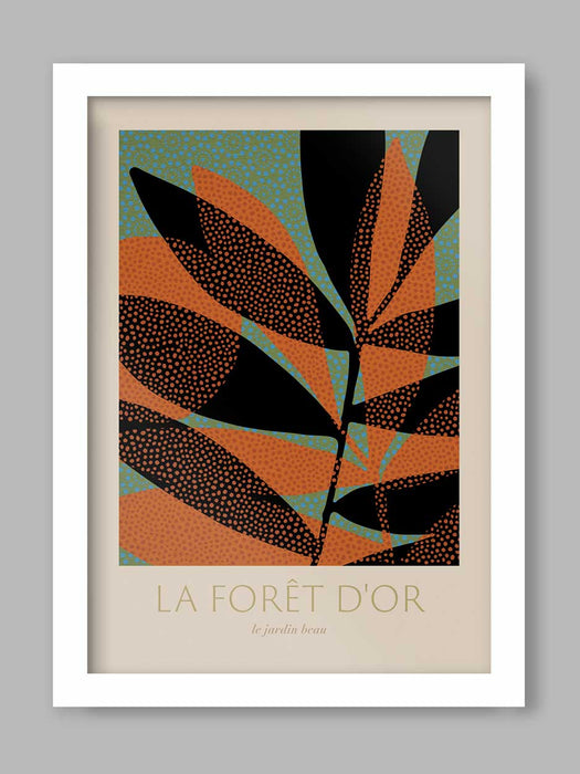 La Foret D'Or - Botanical Print. Gardens poster. Horticultural print