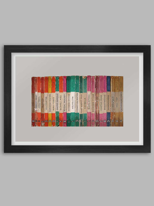 lake district classics famous people and landmarks poster print. penguin books style