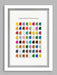 Lake District Colourways Swatch, 64 colour related references to the Lake District
