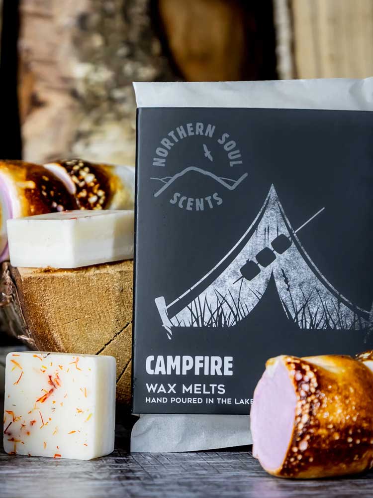 Lake District Wax Melt - Pack of 6 traditional gift The Northern Line Campfire 