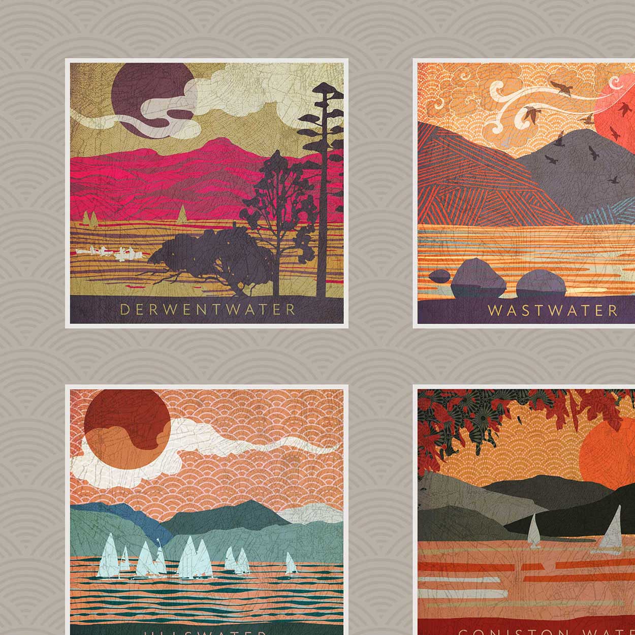 lake district poster print