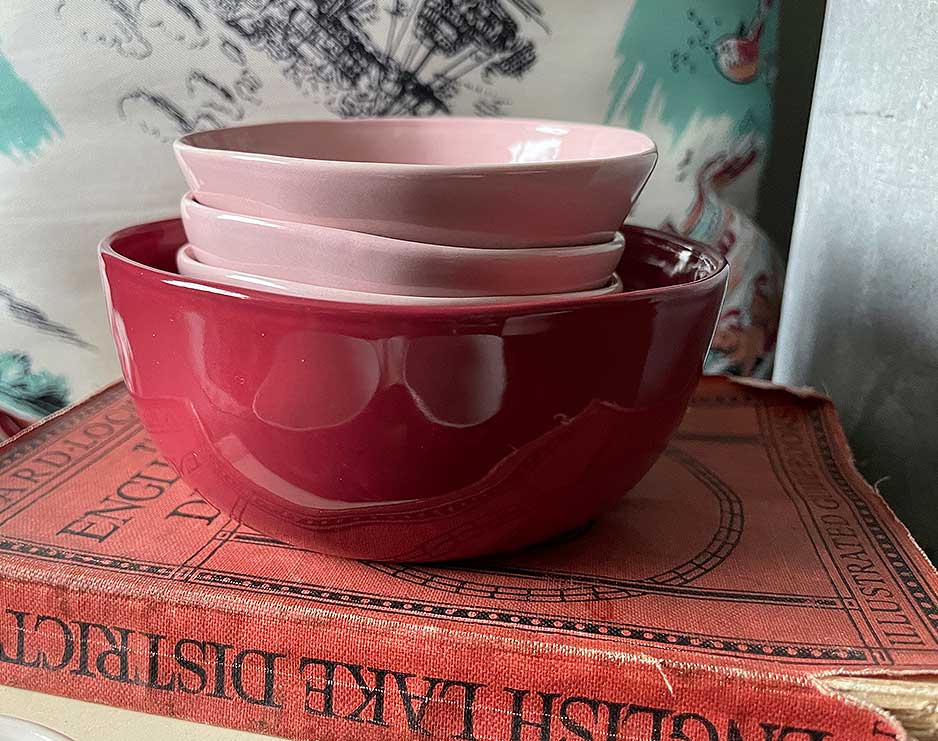 raspberry dipping bowl