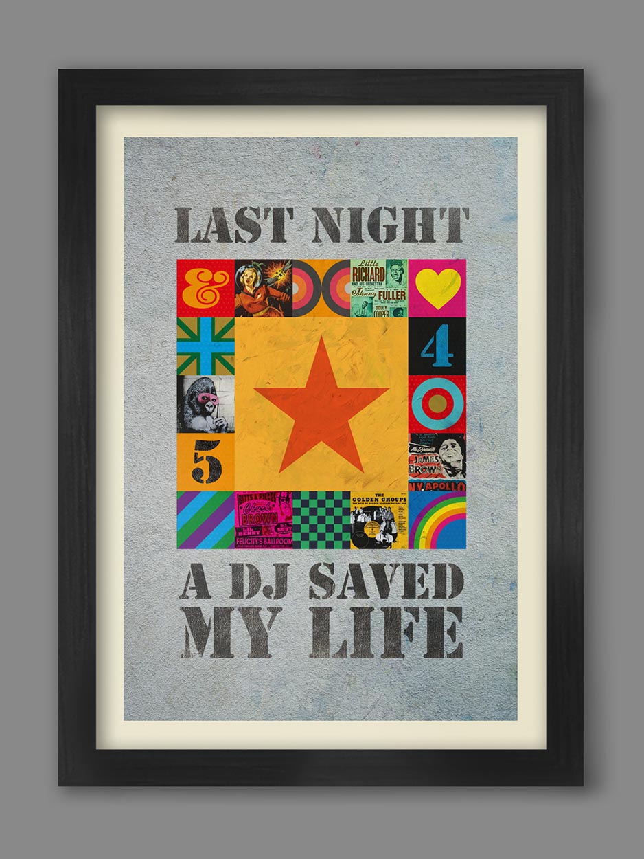 Last Night a DJ Saved My Life Music Poster Print — The Northern