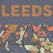 Leeds map colourful poster print
