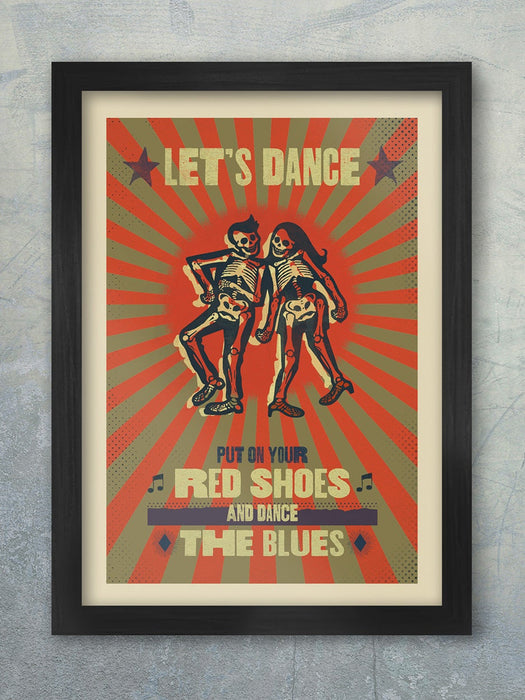 Let's Dance David Bowie quote poster