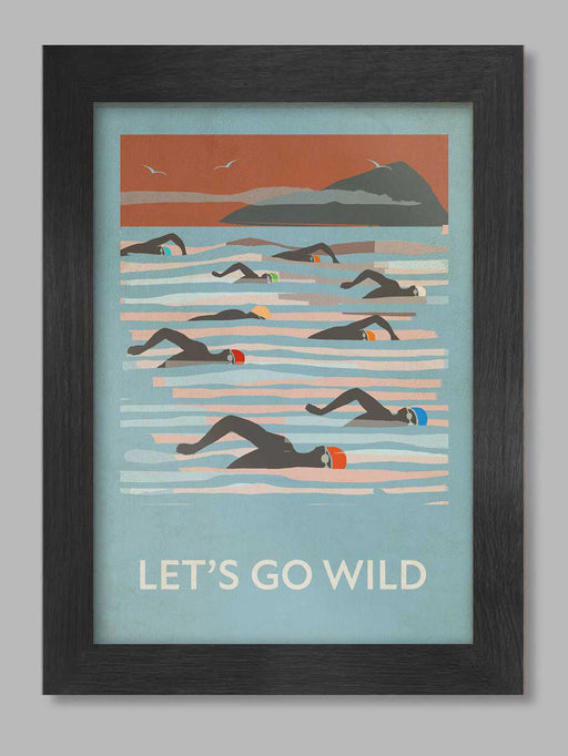wild swimming a4 poster