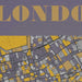 london map colourful poster print