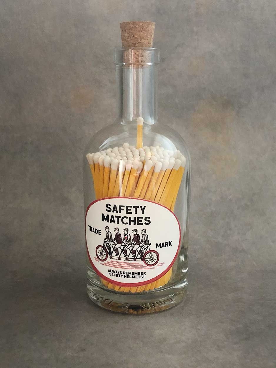 Luxury Glass Jar Matches classic homeware The Northern Line 