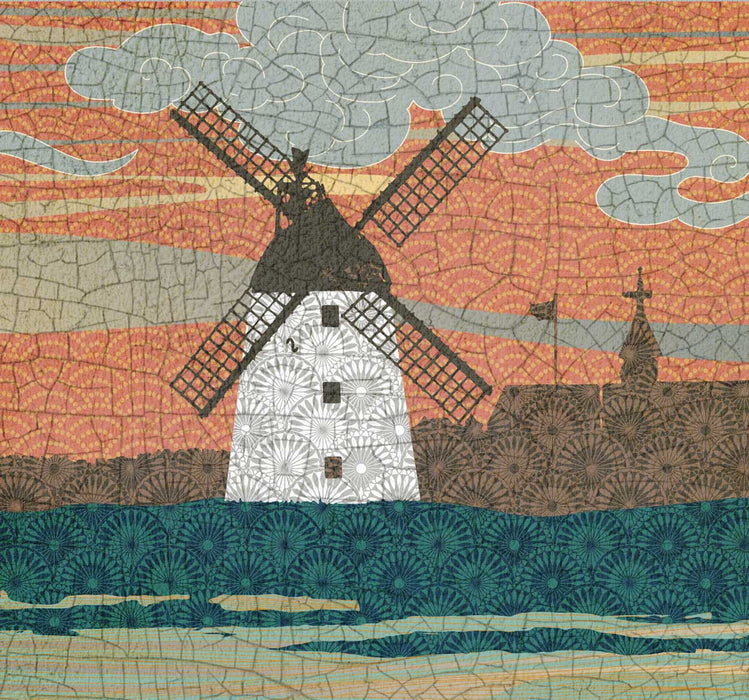 The windmill at lytham St.Annes, Poster print