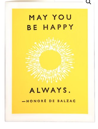 May You Be Happy - Blank Greeting Card card The Northern Line 
