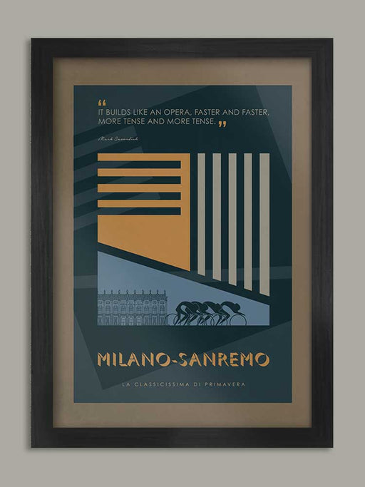 Milano-Sanremo Cycling Poster Print