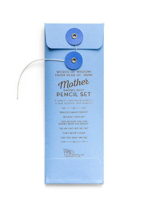 "Mother Knows" Best Pencil Set traditional gift Designworks 