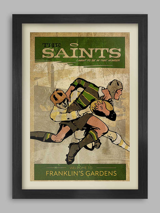 Northampton Saints Rugby Poster