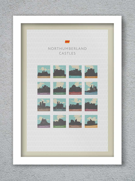 Castles of Northumberland poster
