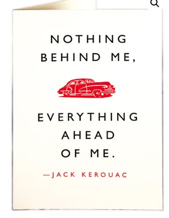 Nothing Behind Me - Blank Greeting Card card The Northern Line 