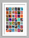 Number Ones of the Nineties - Music Poster Print. Modernist style abstract poster