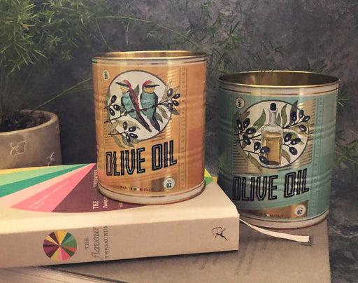 olive oil tin set