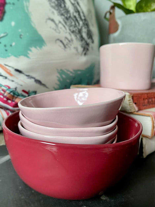 pale pink dipping bowl
