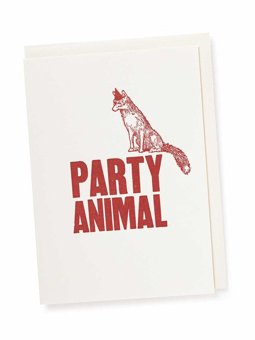 fox party animal card