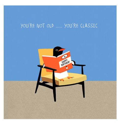 Penguin Classic Birthday - Blank Greeting Card card The Northern Line 