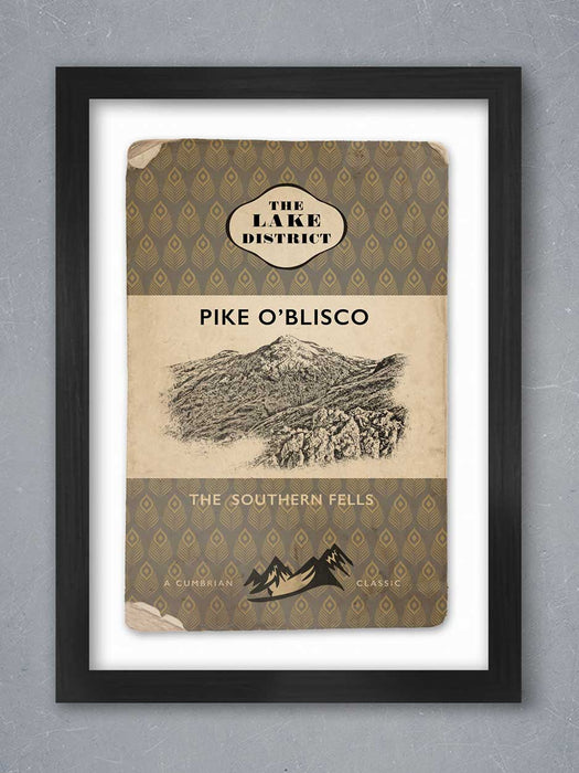 PIKE O'BLISCO LAKE DISTRICT PENGUIN STYLE POSTER