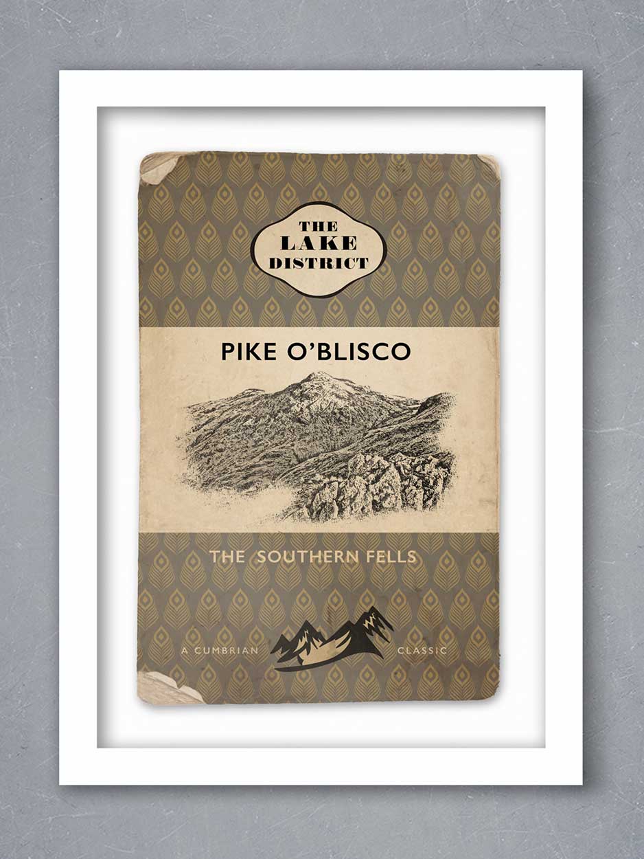 pike o'blisco penguin book jacket style print