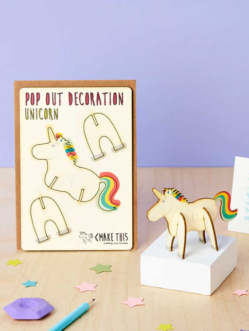 pop out unicorn card