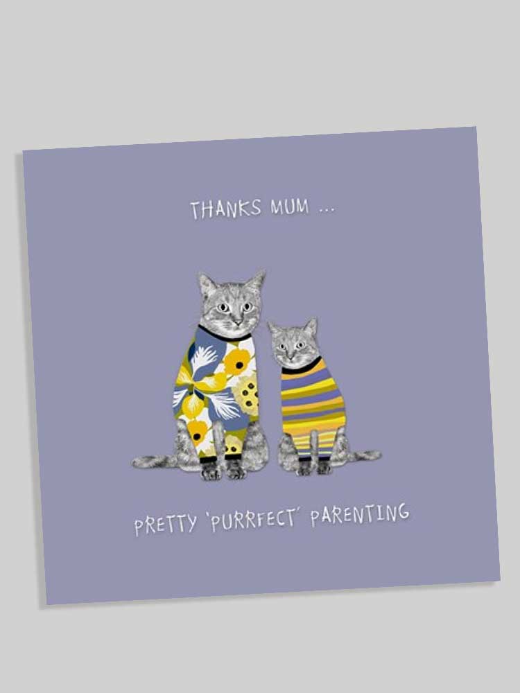 thanks mum cat card
