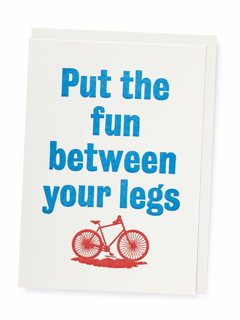put the fun between your legs card