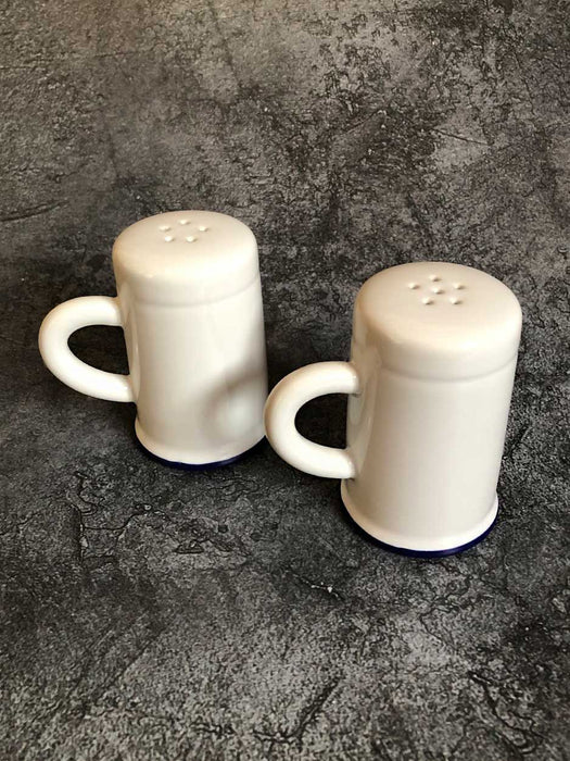 white salt & pepper shaker