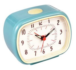 Retro Style Alarm Clock classic homeware The Northern Line Blue 