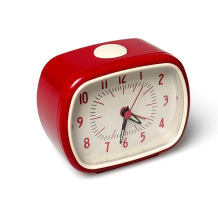 Retro Style Alarm Clock classic homeware The Northern Line Red 