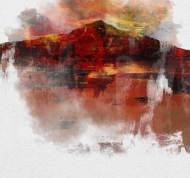Scafell Pike poster print abstract art