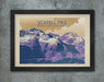 Scafell Pike retro style poster print
