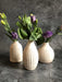 grooved bud vase set