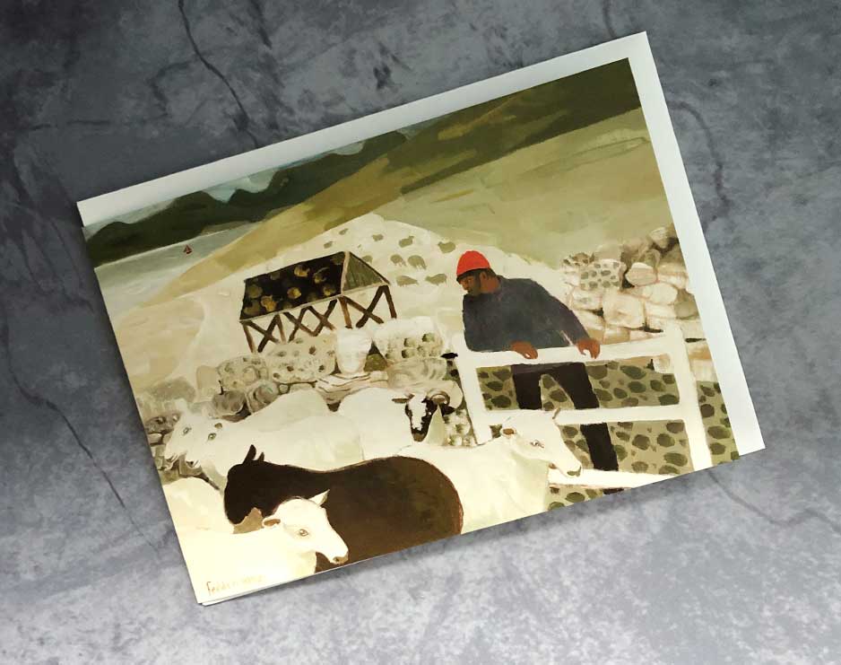 sheep on fell card