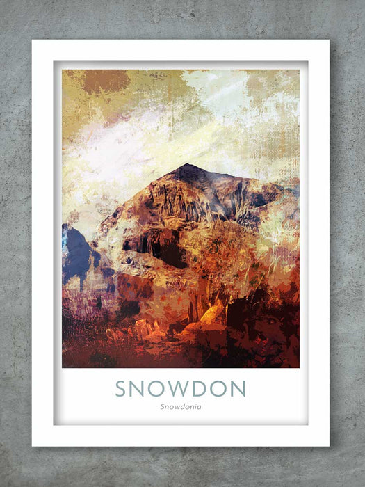 Snowdon Abstract Print