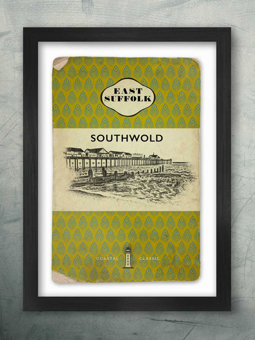 Southwold Pier -  Vintage Book Cover Poster Print