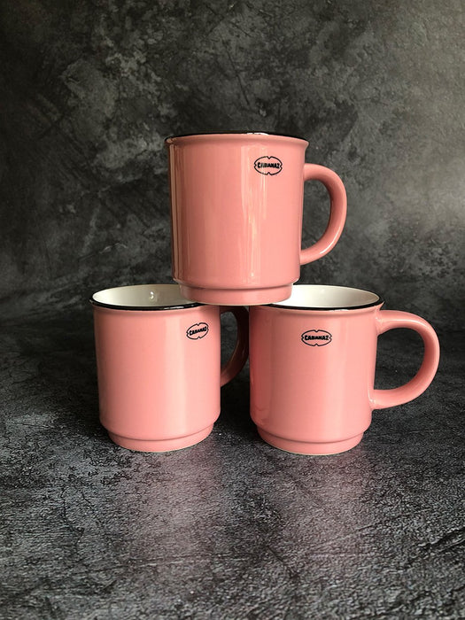 pink stacking mug