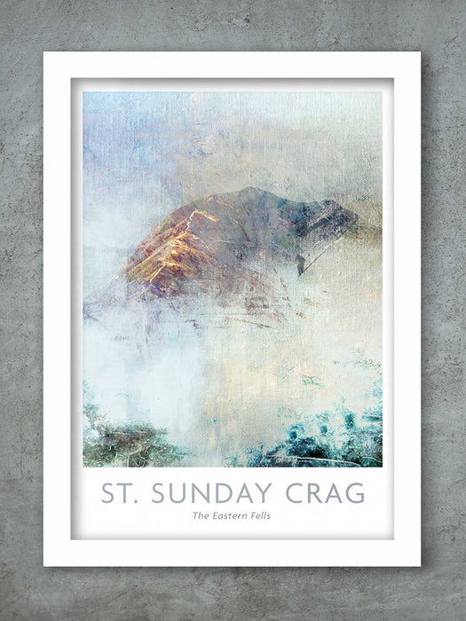 St Sunday Crag Lake District poster