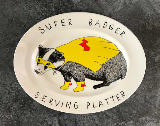 Super Badger Serving Platter classic homeware jimbobart 