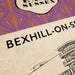 bexhill poster retro vintage style with de la warr pavilion