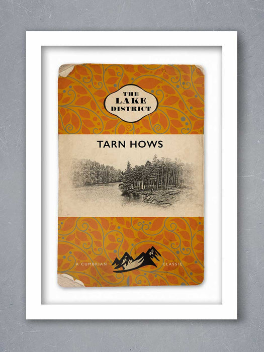 Tarn Hows poster. Lake District book jacket themed poster