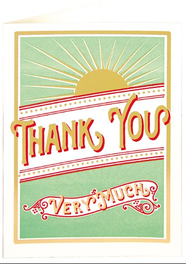 thank you card