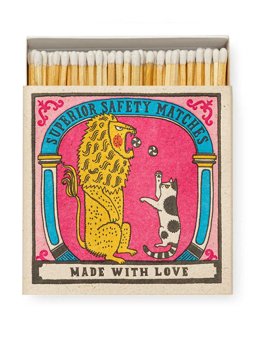 cat and lion luxury matches