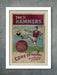 Retro style West Ham match programme style poster