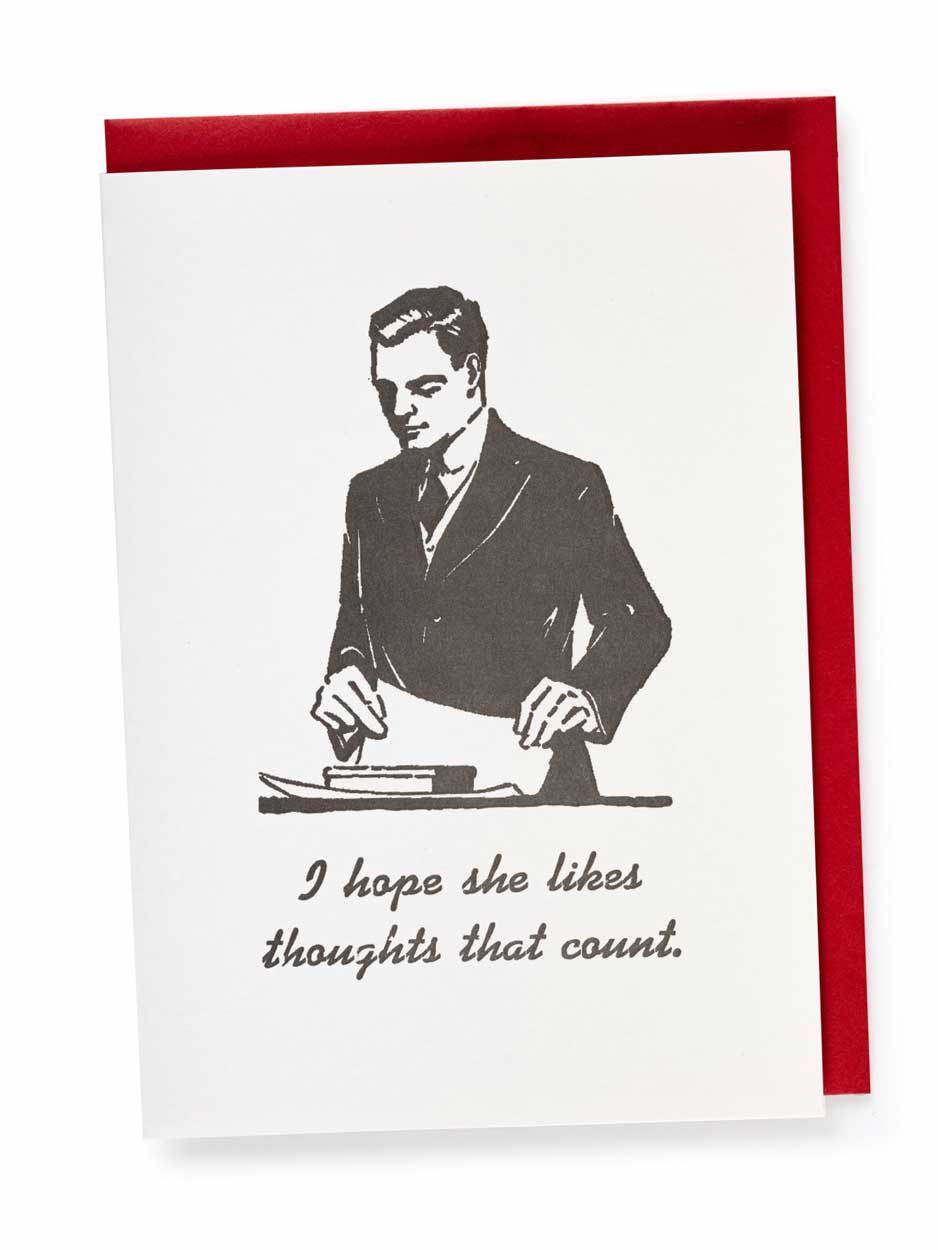 thought that counts greeting card