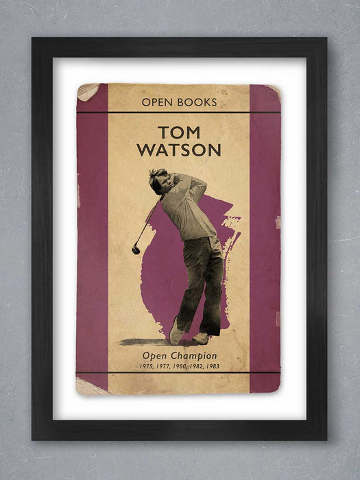 Tom Watson retro style golf print