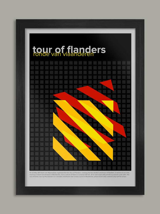 Tour of Flanders Geometric Poster